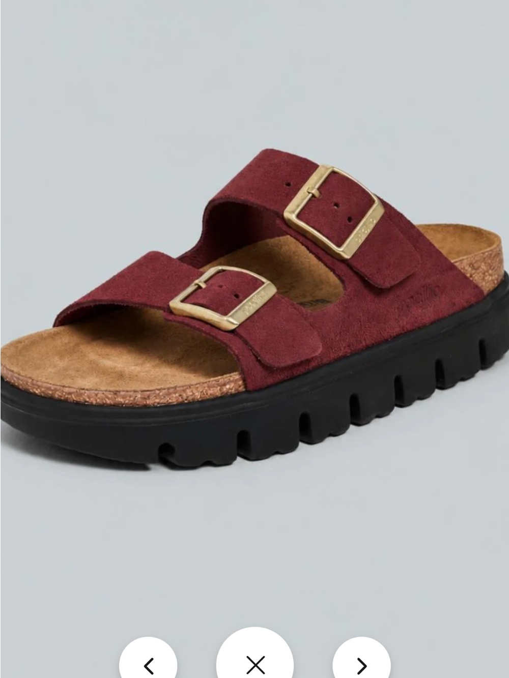 Birkenstock Arizona Papillio Chunky in Zinfandel NWT